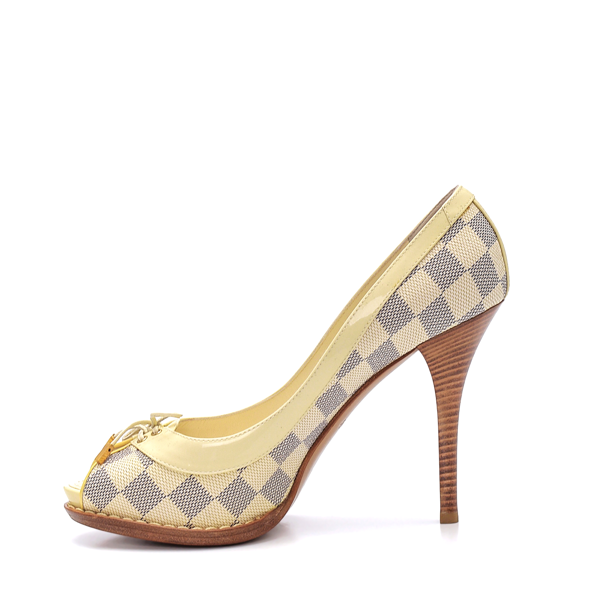 Louis Vuitton - Damier Azur Canvas Palm Beach Pumps